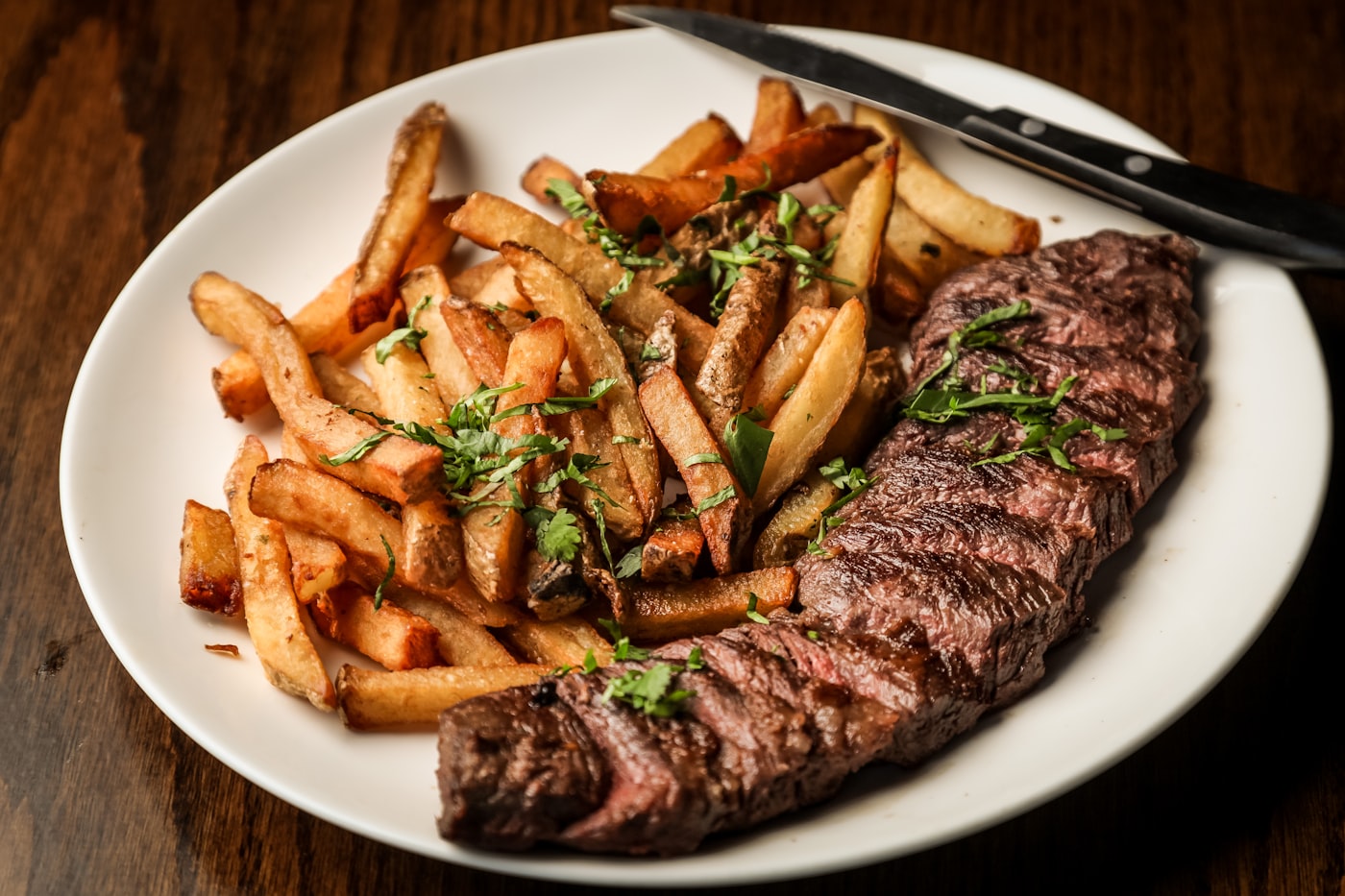Beef tenderloin with pepper jus